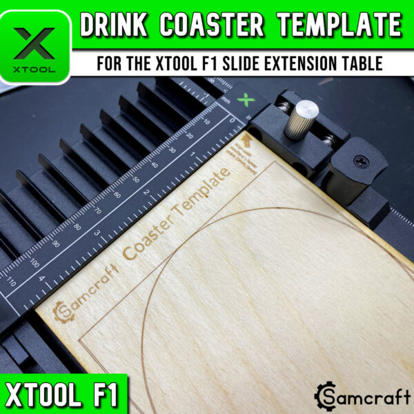 xTool F1 Drink Coaster Template File